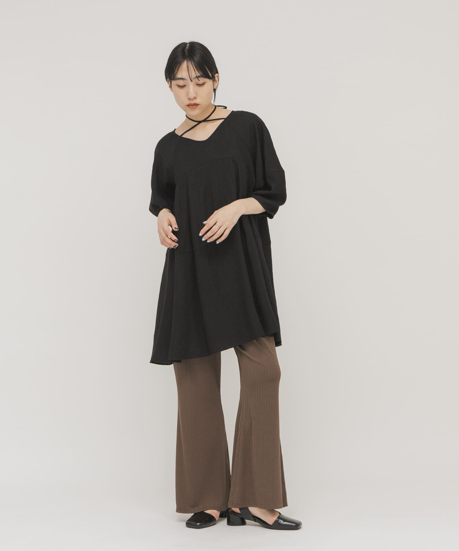  「チョーカーデザインミニワンピース」|ワンピース|