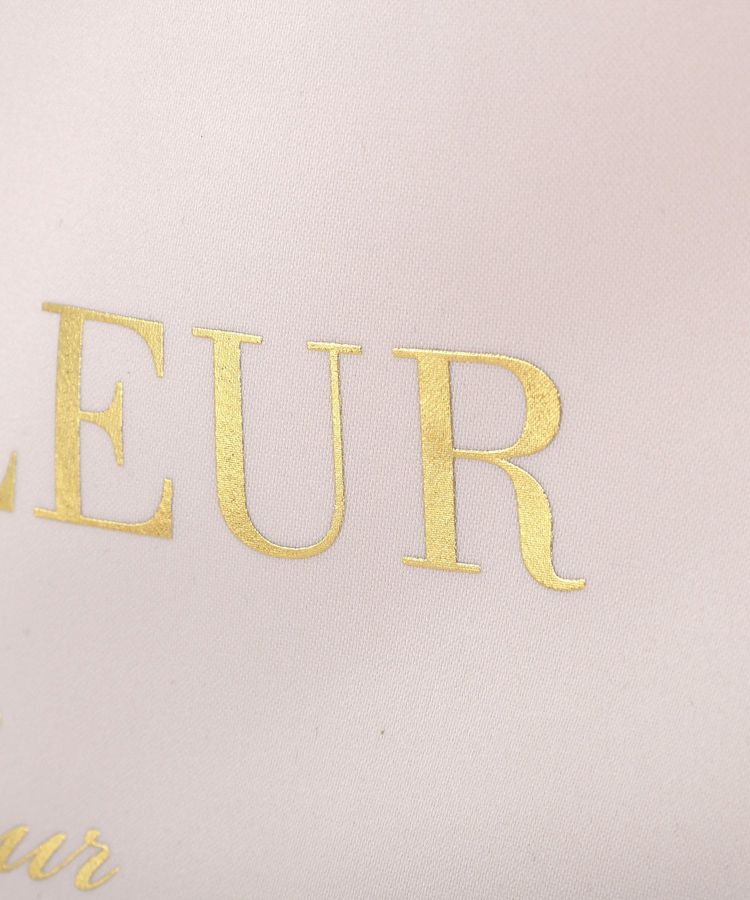 Maison de FLEUR「【A4対応】サテンフリルスクエアトートバッグ」|トートバッグ|