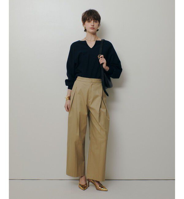 allureville「チノボックスタックパンツ」|チノ|