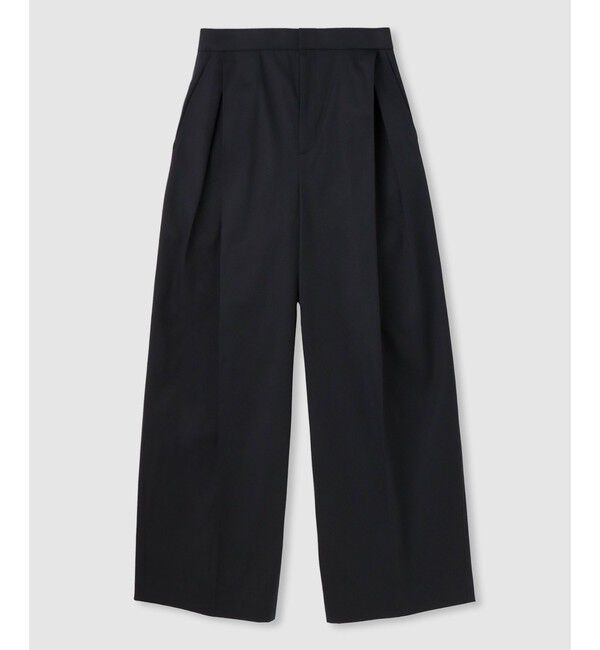 allureville「チノボックスタックパンツ」|チノ|ブラック