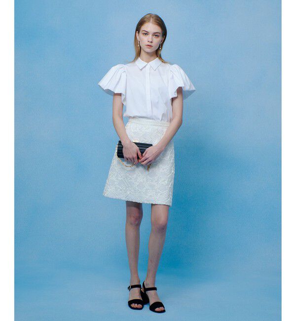 LOULOU WILLOUGHBY「【LOULOU WILLOUGHBY】バルーンスリーブシャツブラウス」|シャツ・ブラウス|