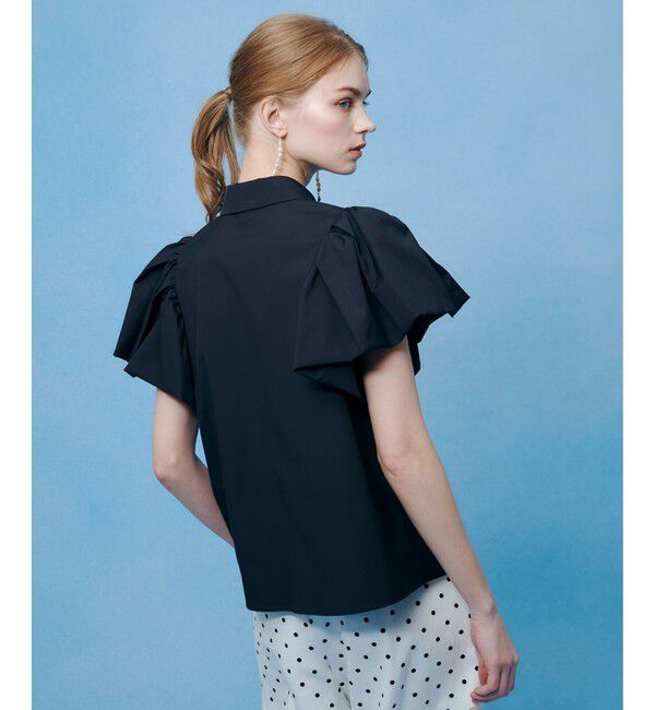 LOULOU WILLOUGHBY「【LOULOU WILLOUGHBY】バルーンスリーブシャツブラウス」|シャツ・ブラウス|