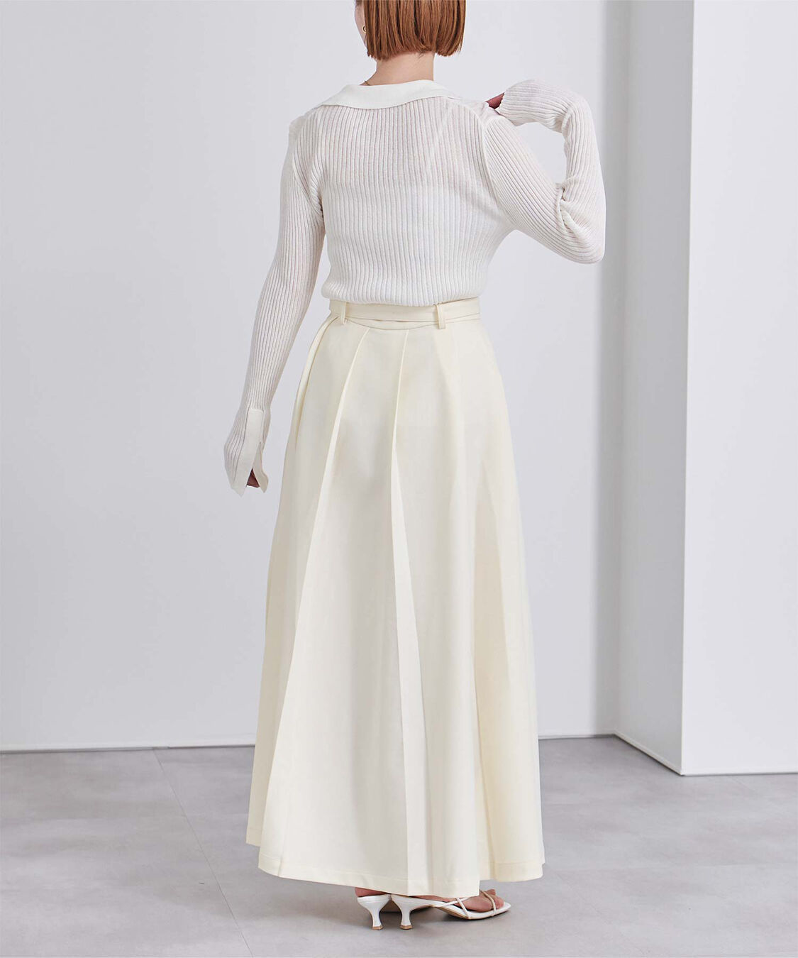 ur's「ベルト付プリーツスカート」|スカート|