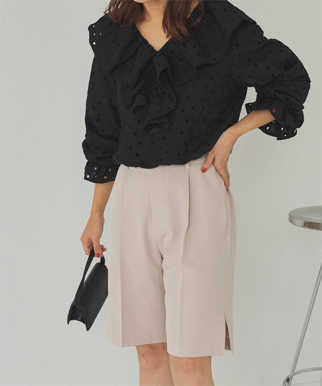 titivate「コットンレースフリルブラウス」|シャツ・ブラウス|