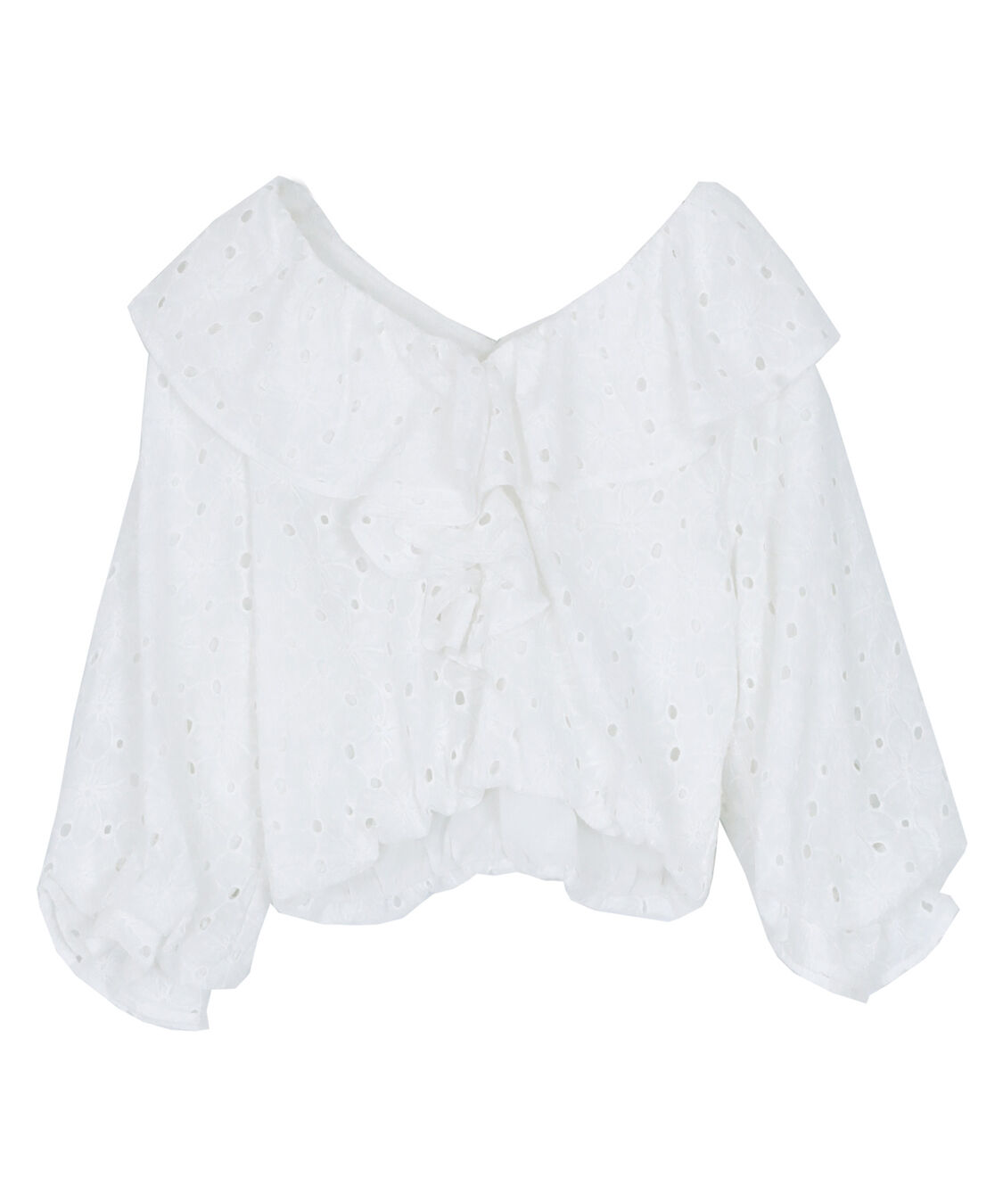 titivate「コットンレースフリルブラウス」|シャツ・ブラウス|