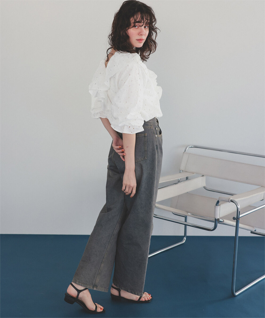 titivate「コットンレースフリルブラウス」|シャツ・ブラウス|