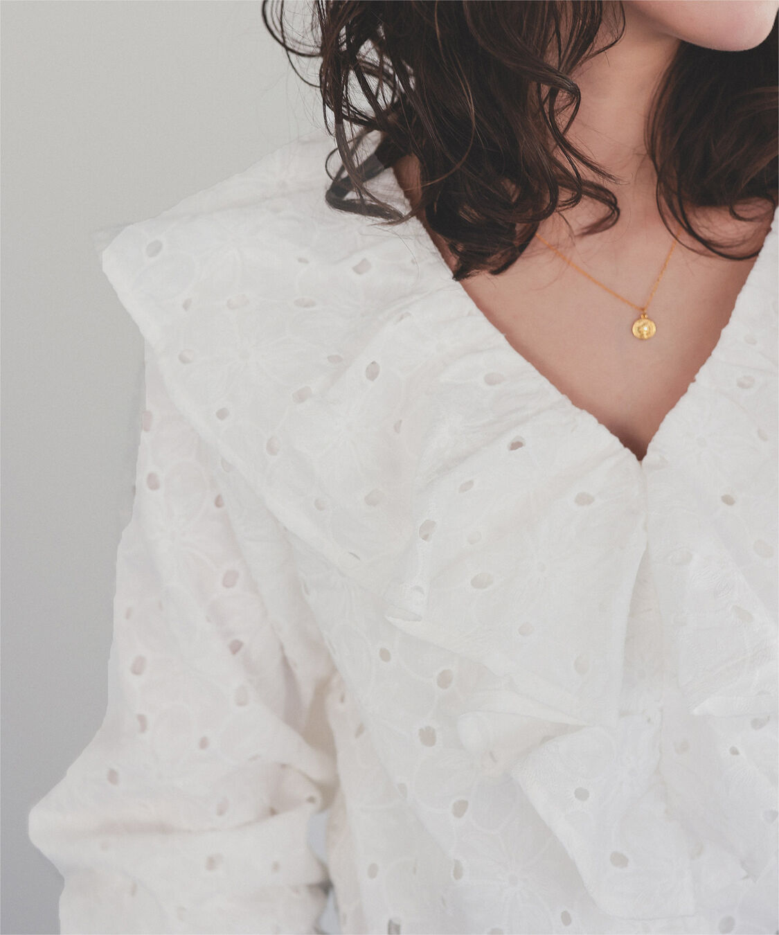 titivate「コットンレースフリルブラウス」|シャツ・ブラウス|