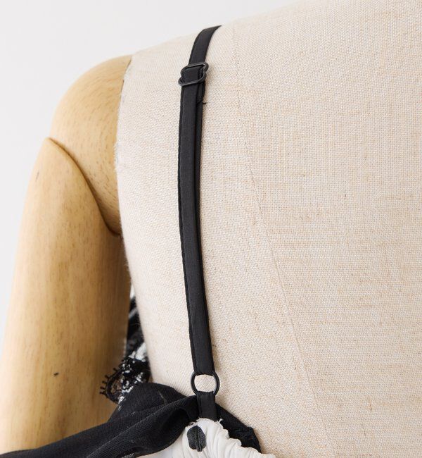  「【SMサイズ展開あり】サイドカットリボンロングキャミワンピ」|ワンピース|