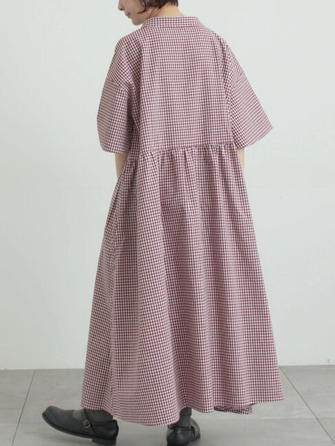 Samansa Mos2「《新色追加》ちび襟シャツワンピース【WEB限定】」|ワンピース|