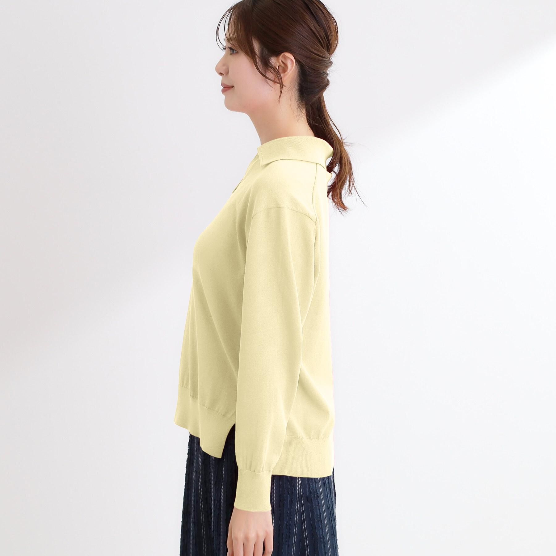 Reflect「スキッパーネックニットプルオーバー」|ニット・セーター|