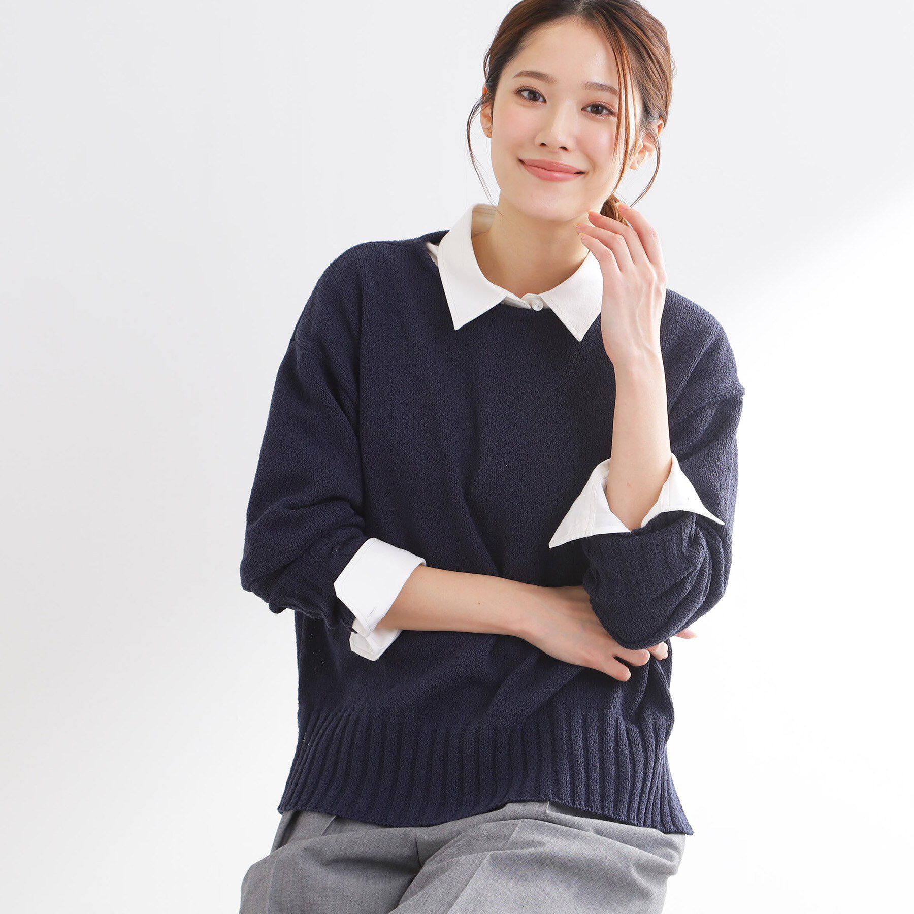 Reflect「【レイヤードにおすすめ◎】ロング丈リラクシーニット」|ニット・セーター|