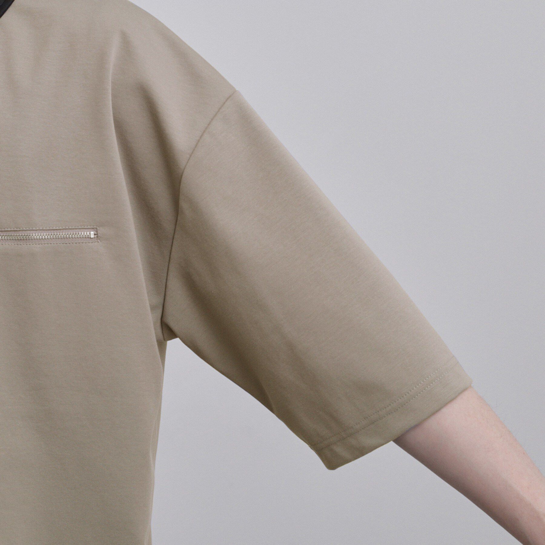 tk.TAKEO KIKUCHI「配色ハーフジップカットソー」|Tシャツ・カットソー|