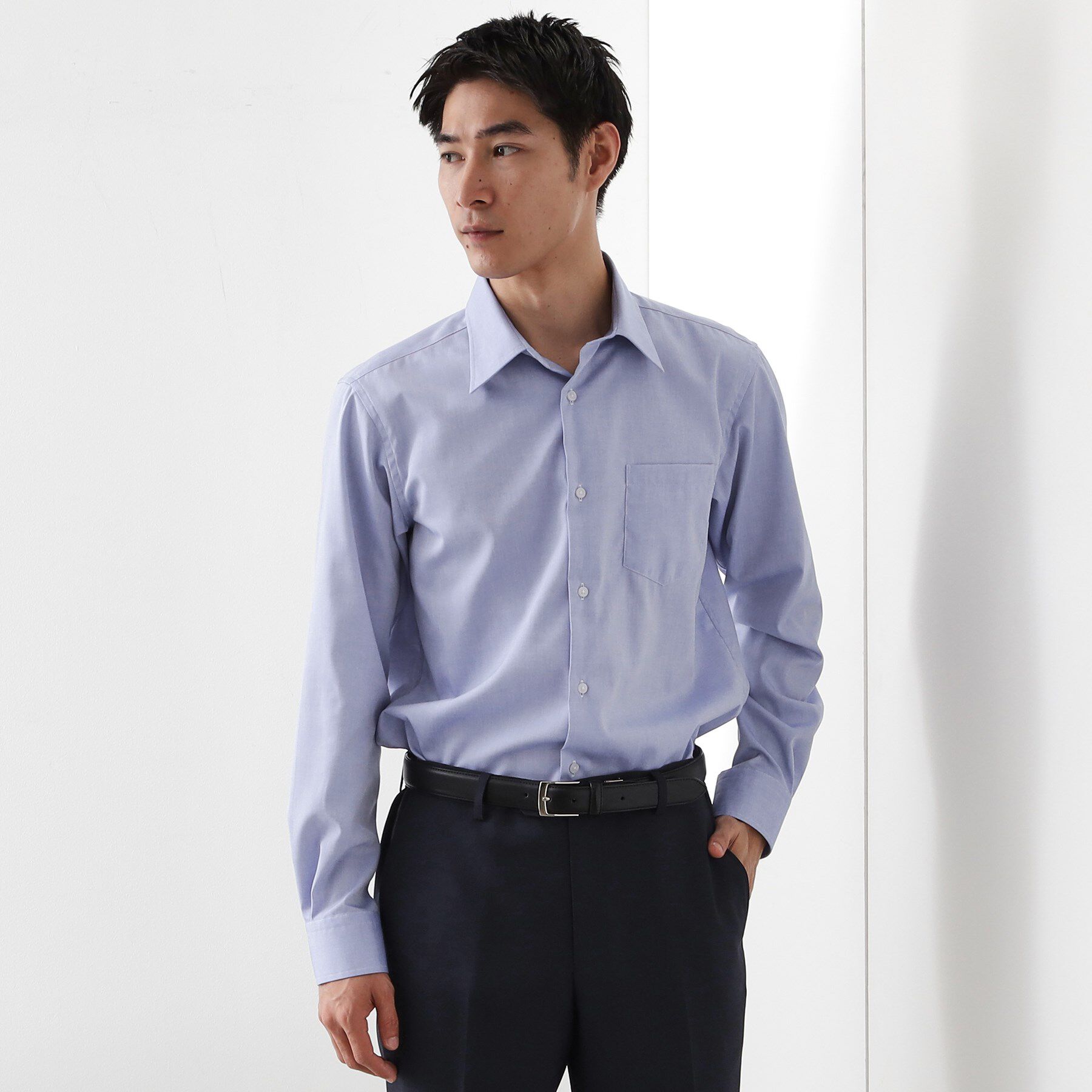 THE SHOP TK「ドレスオックスシャツ」|シャツ・ブラウス|サックスブルー(09