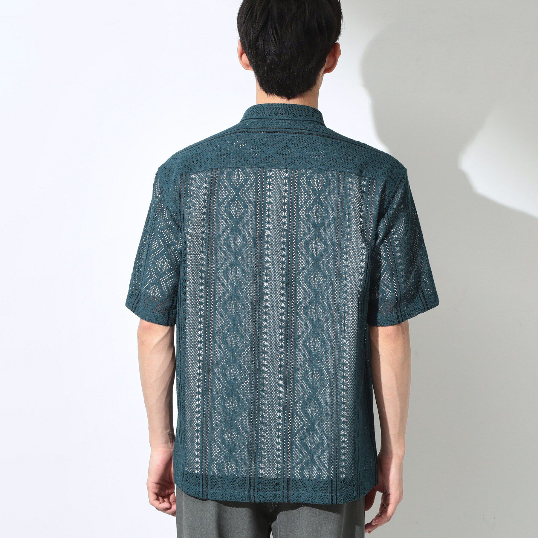 THE SHOP TK「クラフトレース 半袖シャツ＋半袖Tシャツ セットアイテム」|シャツ・ブラウス|