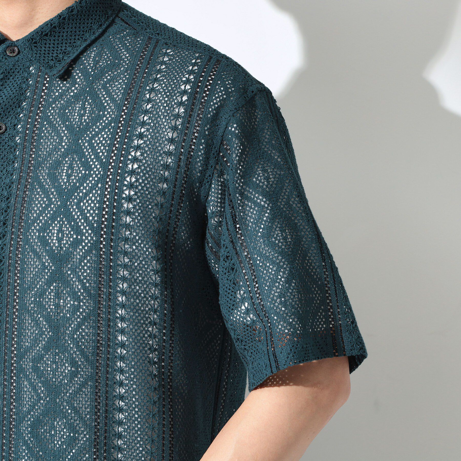 THE SHOP TK「クラフトレース 半袖シャツ＋半袖Tシャツ セットアイテム」|シャツ・ブラウス|