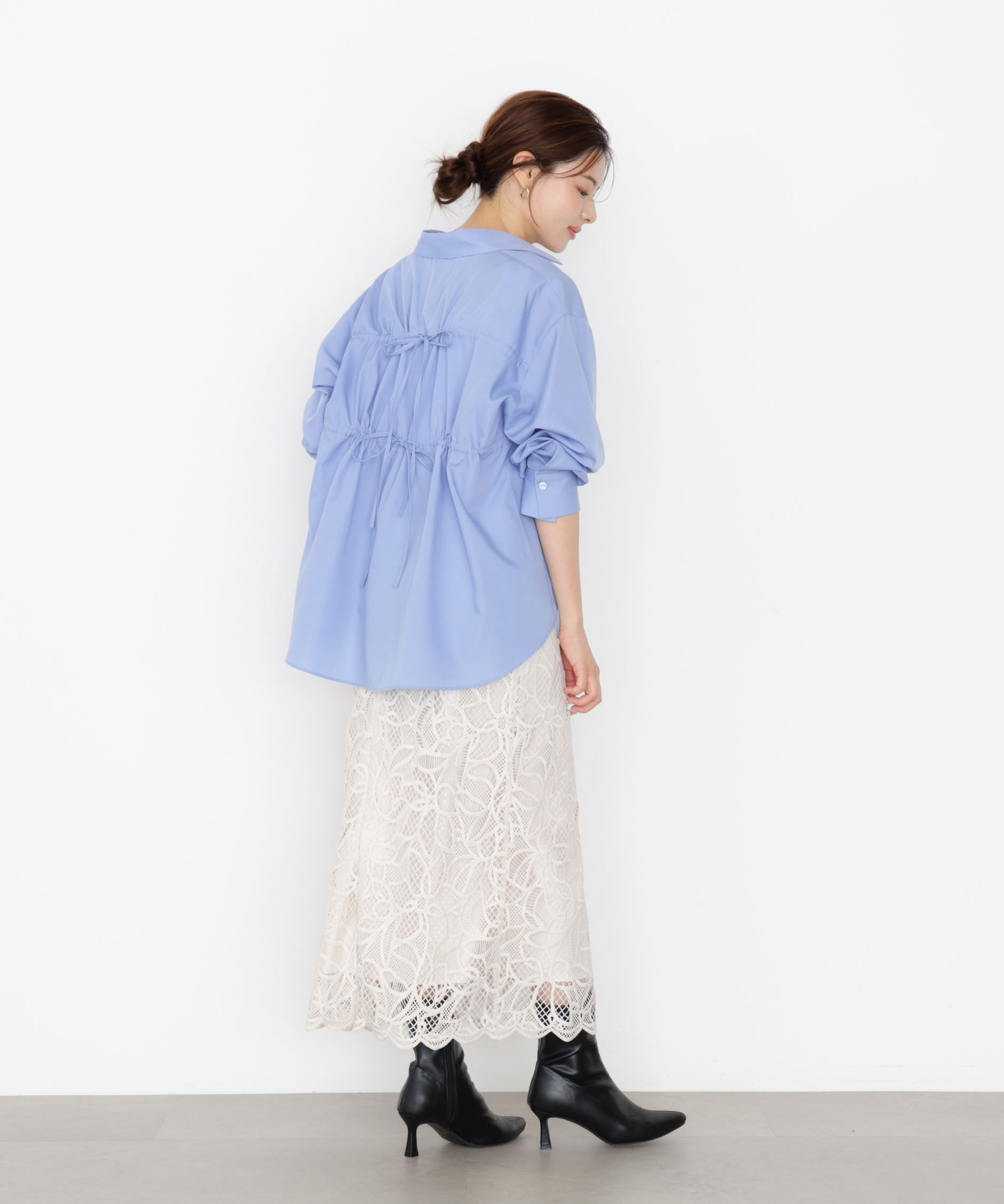 PROPORTION BODY DRESSING「ケミカルレースナロースカート 25AW」|スカート|