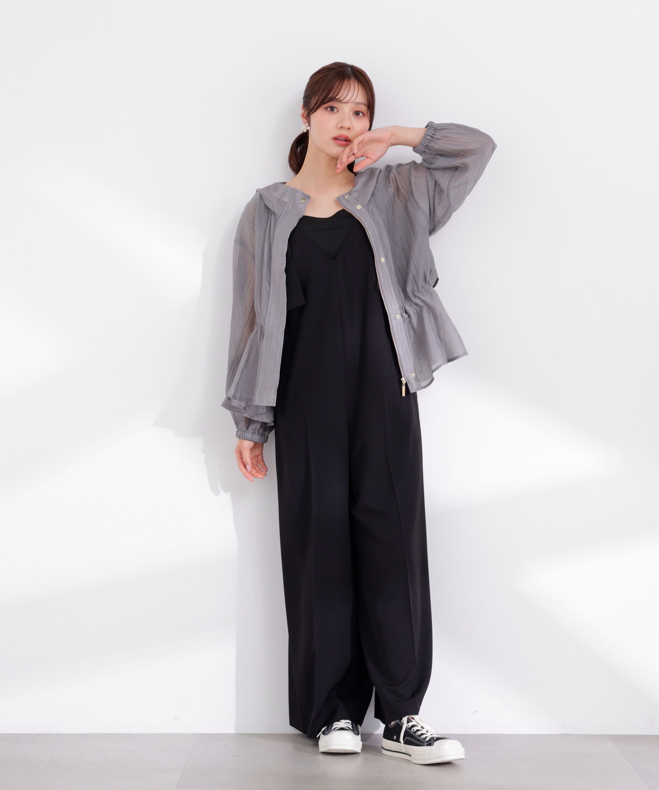 PROPORTION BODY DRESSING「シアーペプラムブルゾン 26SS」|ブルゾン・スタジャン|