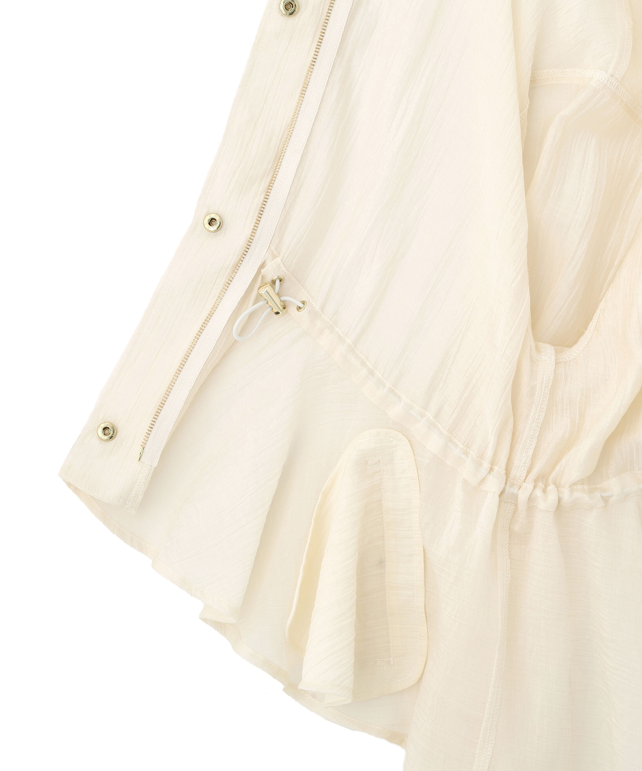 PROPORTION BODY DRESSING「シアーペプラムブルゾン 26SS」|ブルゾン・スタジャン|