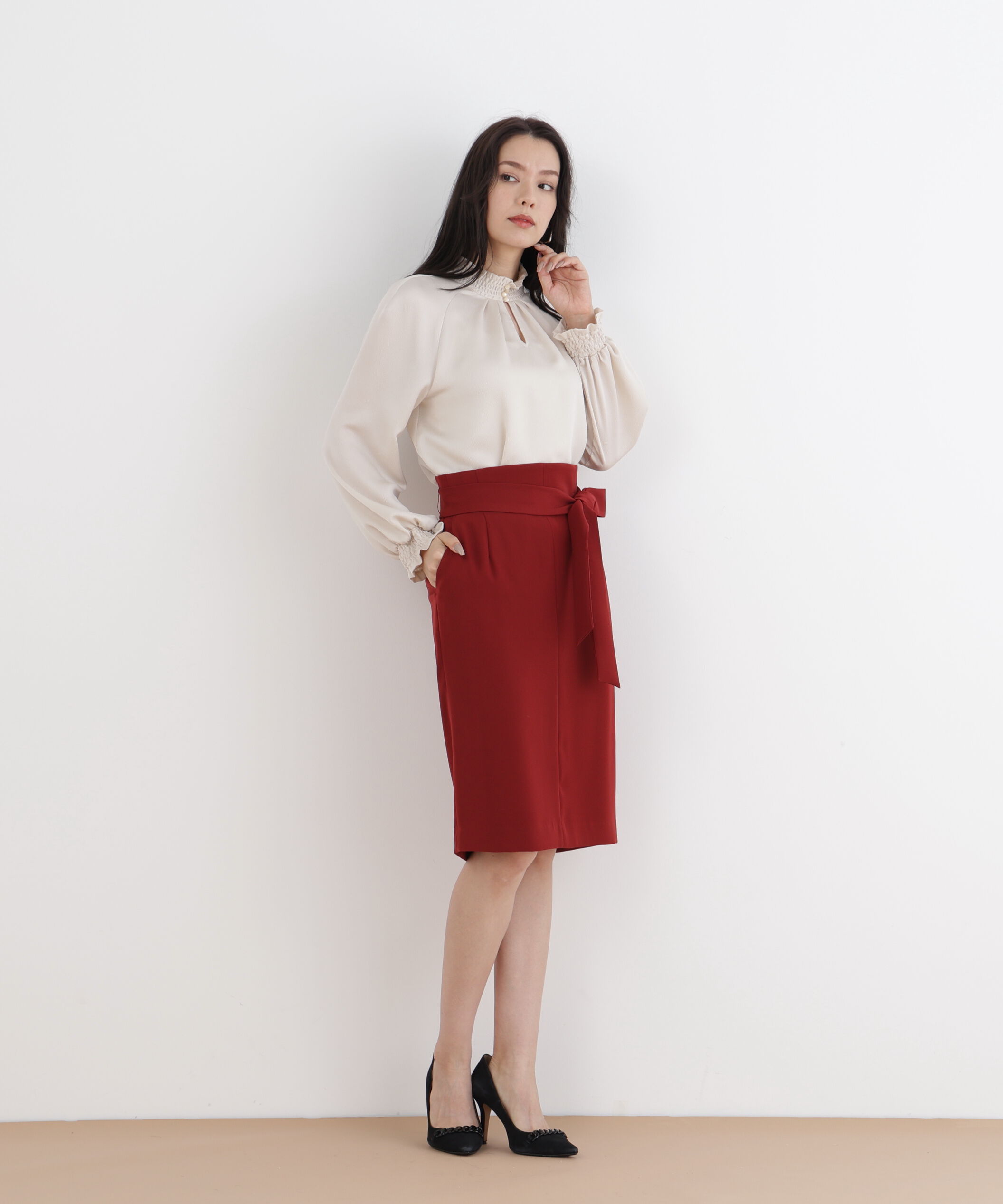  「◆２WAYベルトタイトスカート」|スカート|