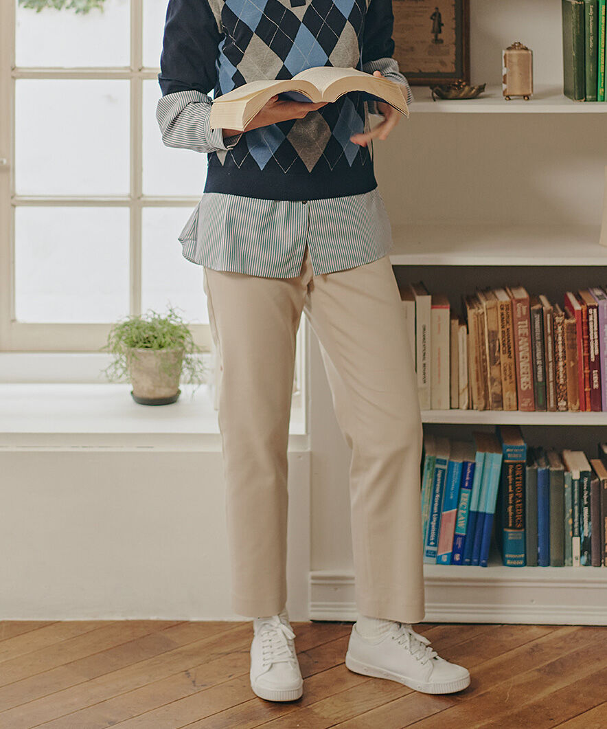  「◆《ウォッシャブル/ストレッチ素材》細身ストレッチストレートパンツ」|その他|