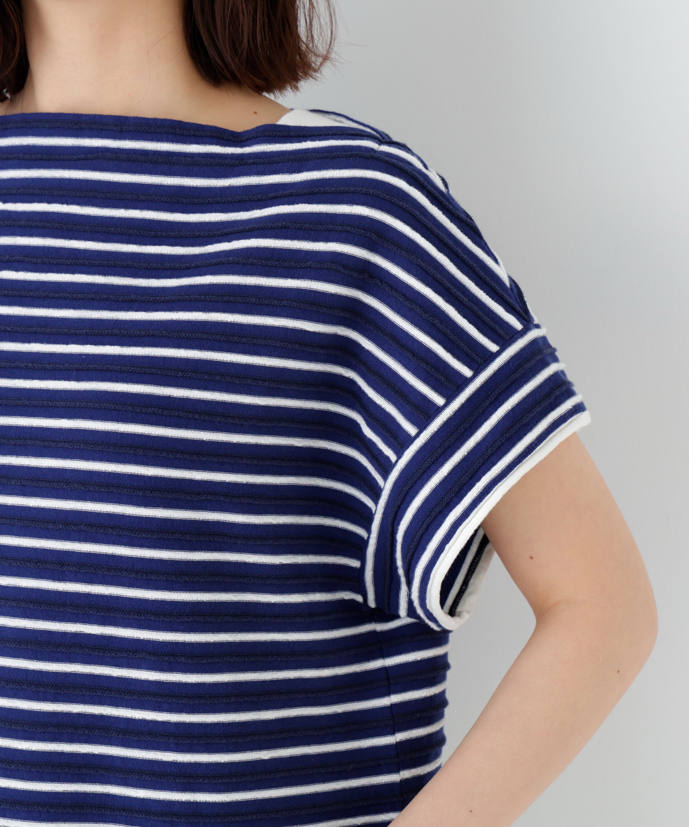  「≪ＮＡＴＩＣコラボ≫ロープボーダーカットソー」|Tシャツ・カットソー|