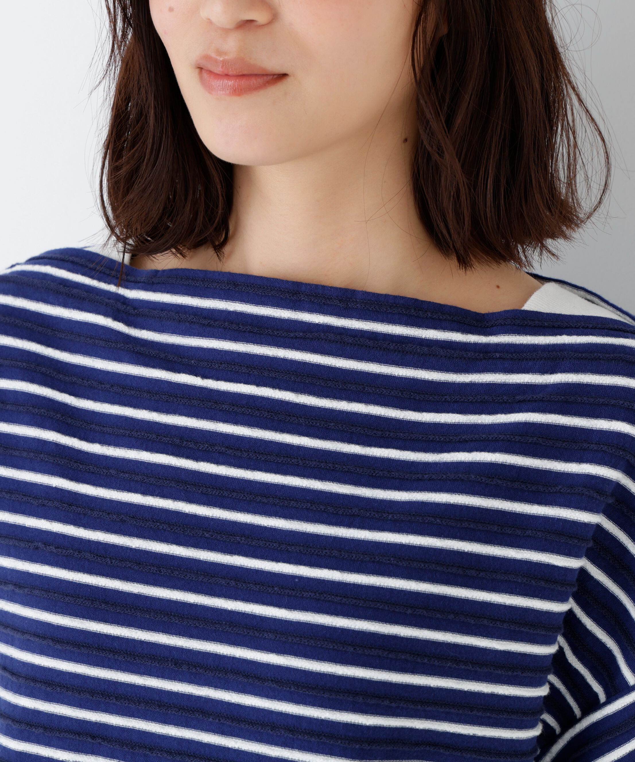  「≪ＮＡＴＩＣコラボ≫ロープボーダーカットソー」|Tシャツ・カットソー|