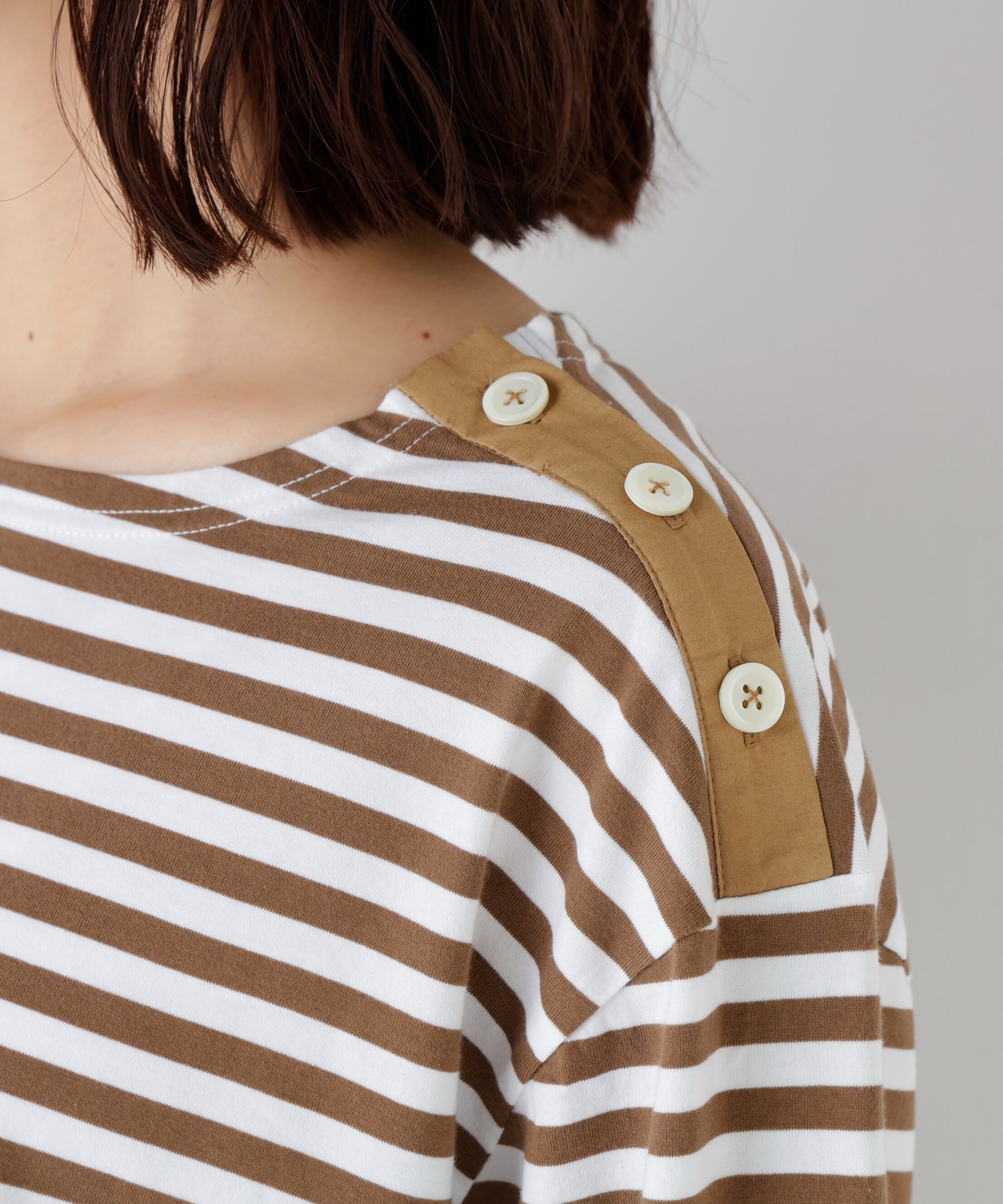  「天竺ボーダーカットソー」|Tシャツ・カットソー|