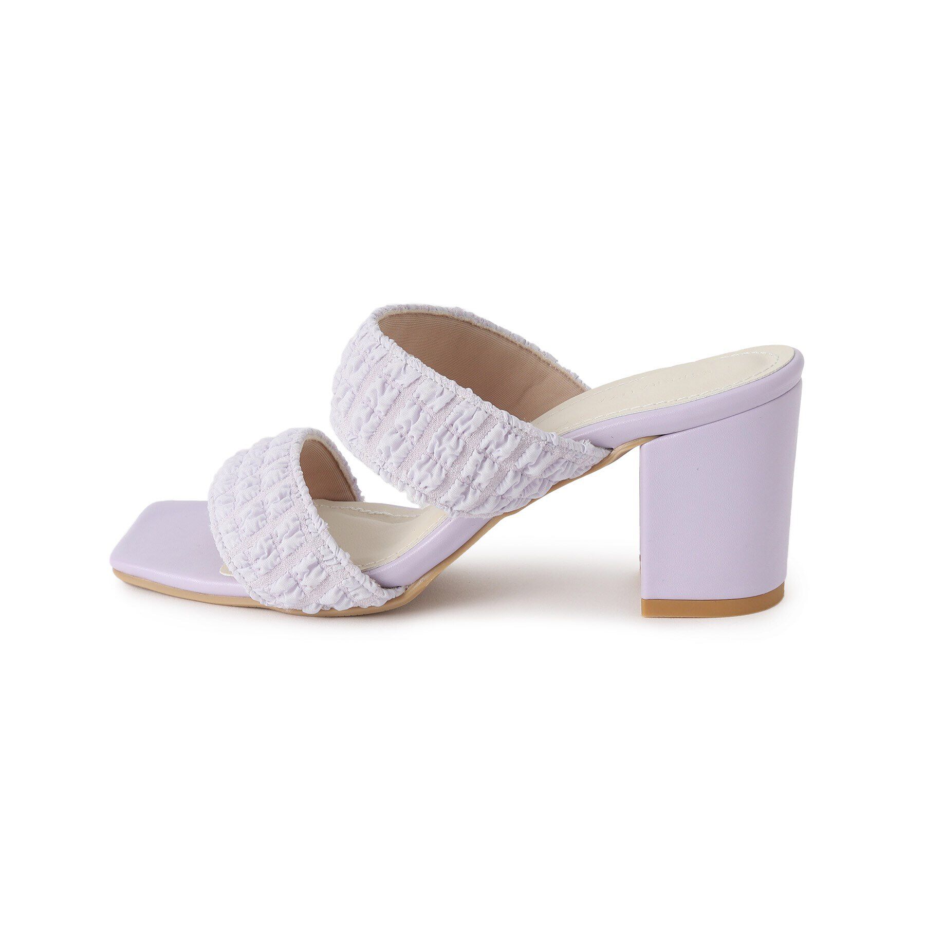 ESPERANZA「ダブルベルト太ヒールミュールサンダル 24SS」|サンダル|