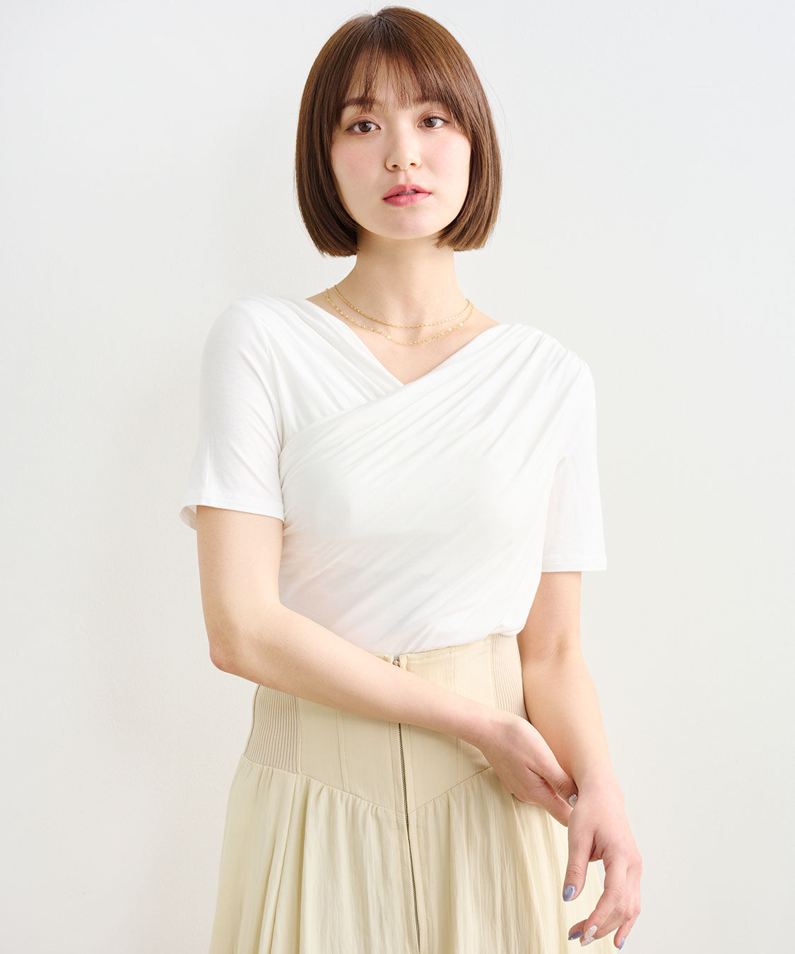 COCO DEAL「タックスリットプルオーバー」|Tシャツ・カットソー|