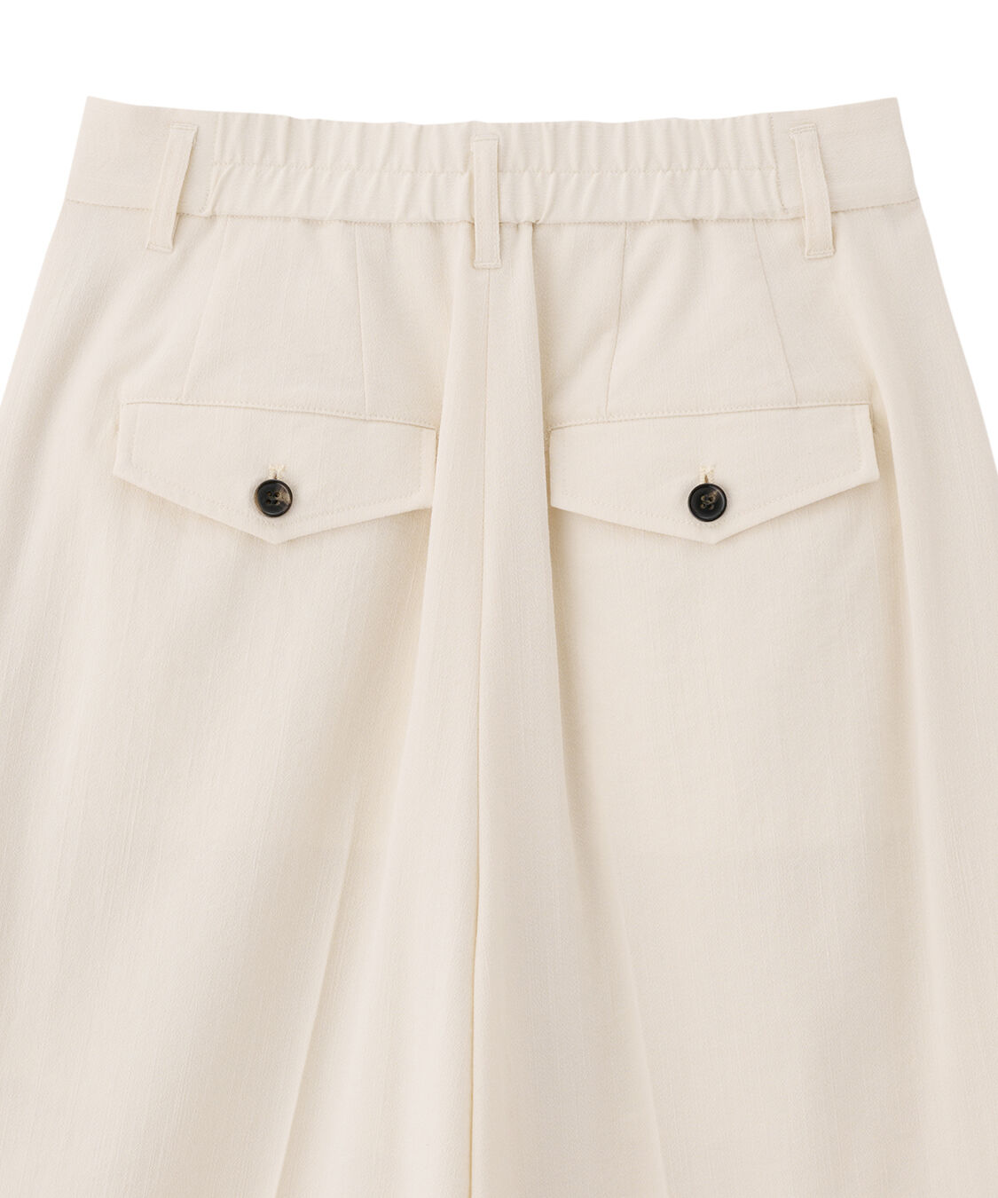 COCO DEAL「リネンライクバックフラップワイドパンツ」|スラックス|