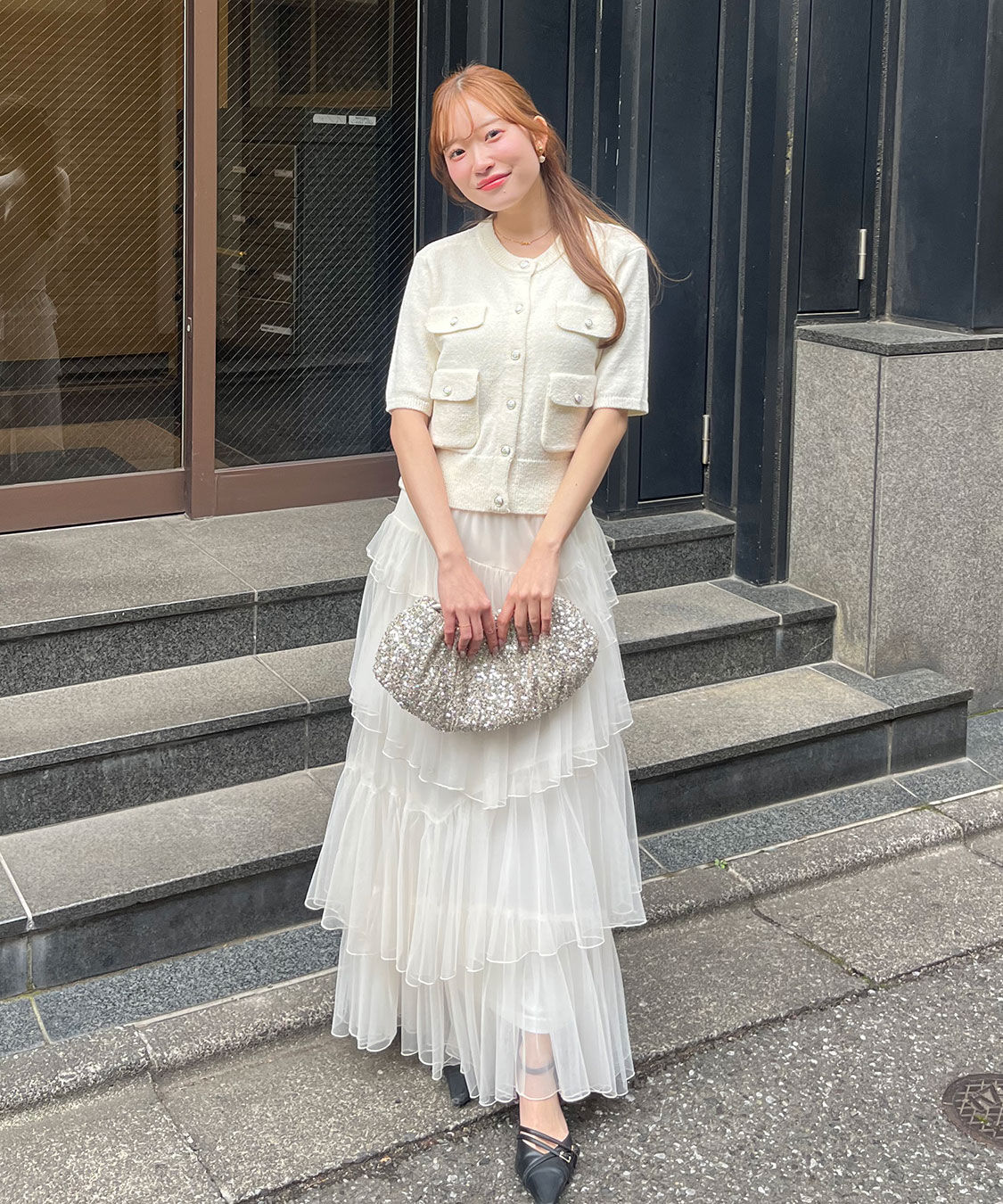 COCO DEAL「ティアードギャザーチュールスカート」|スカート|