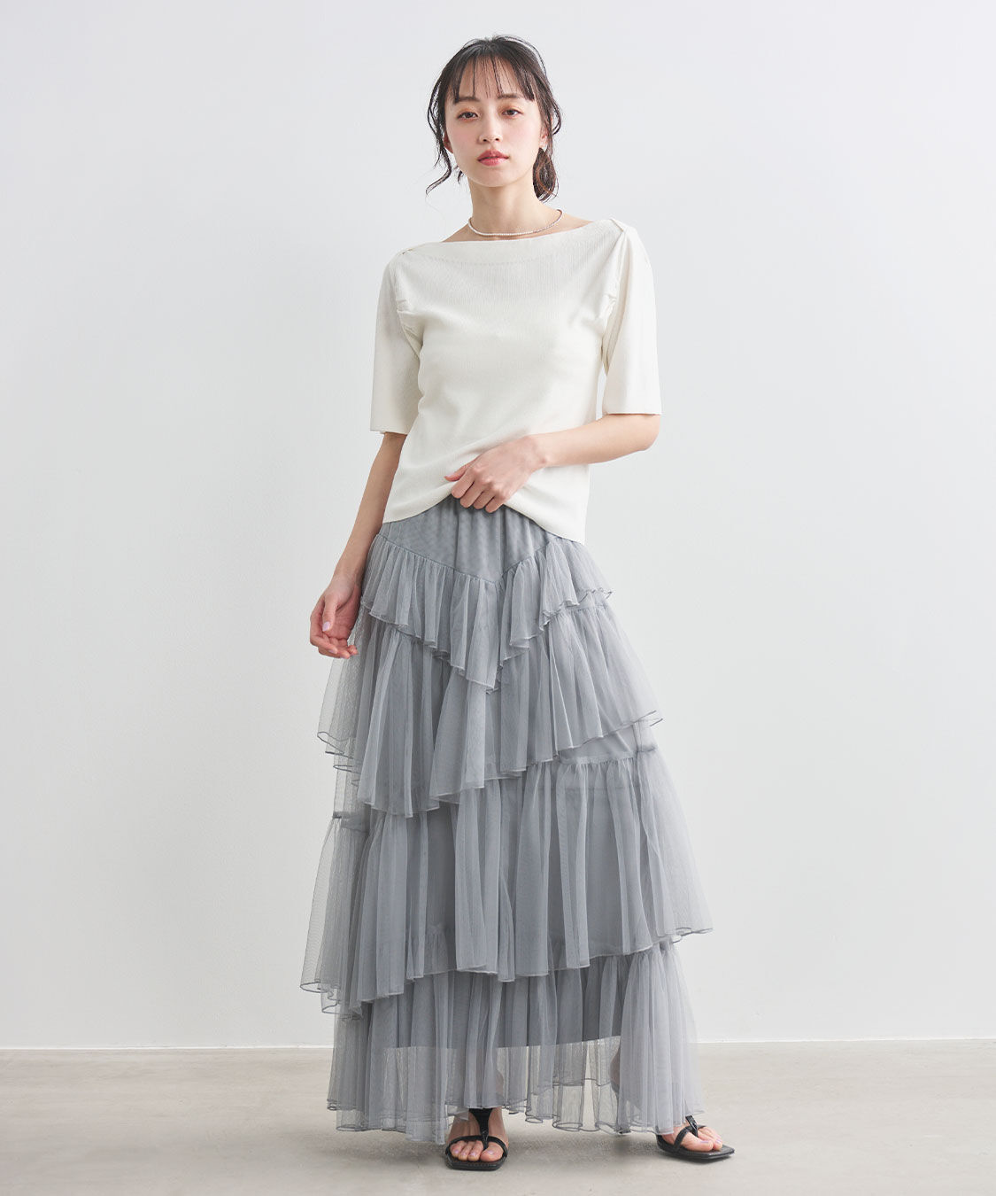 COCO DEAL「ティアードギャザーチュールスカート」|スカート|