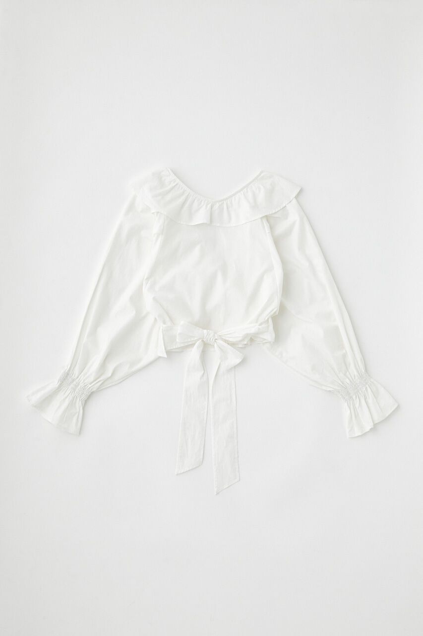 MOUSSY「VOLUME SLEEVE RUFFLE トップス」|シャツ・ブラウス|