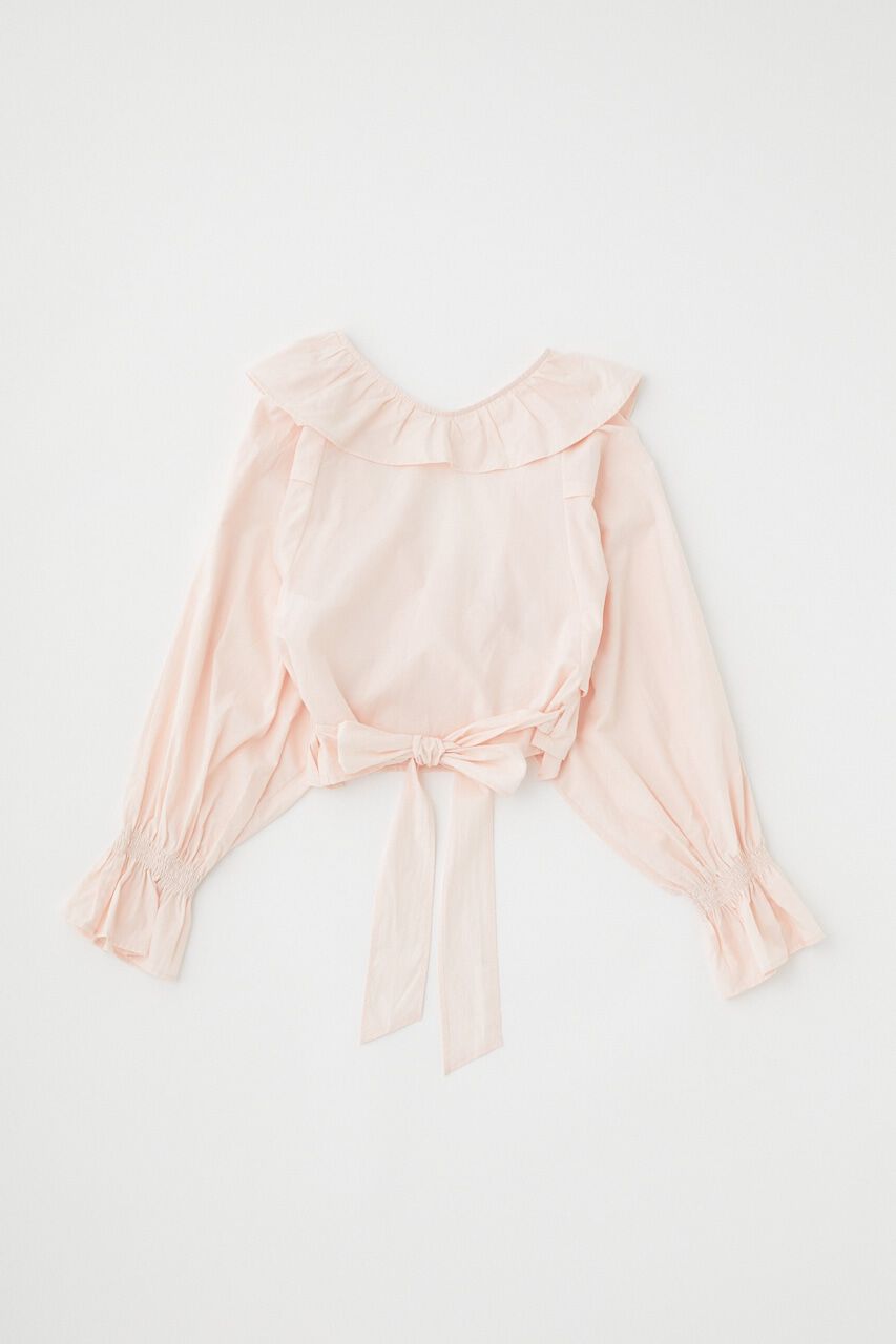 MOUSSY「VOLUME SLEEVE RUFFLE トップス」|シャツ・ブラウス|
