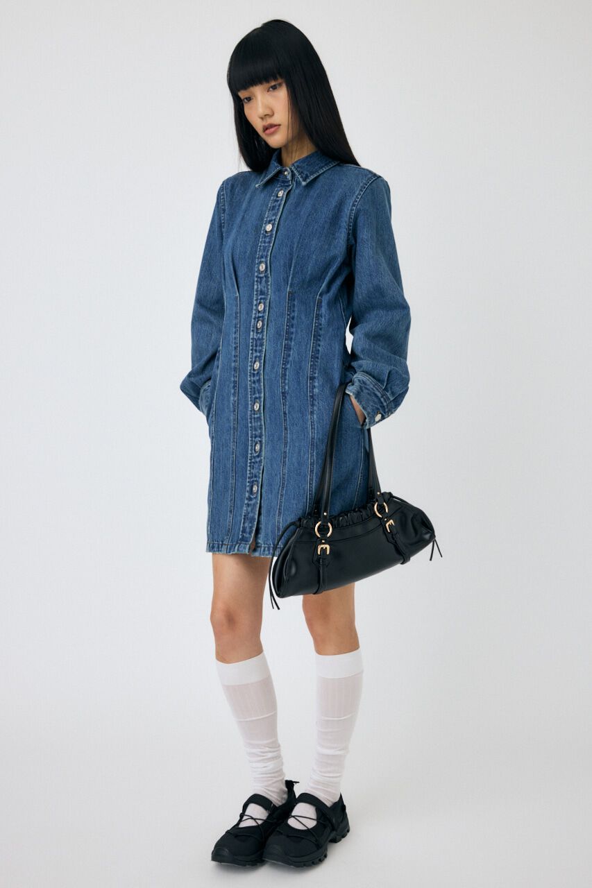MOUSSY「WAIST TUCK ミニドレス」|ワンピース|