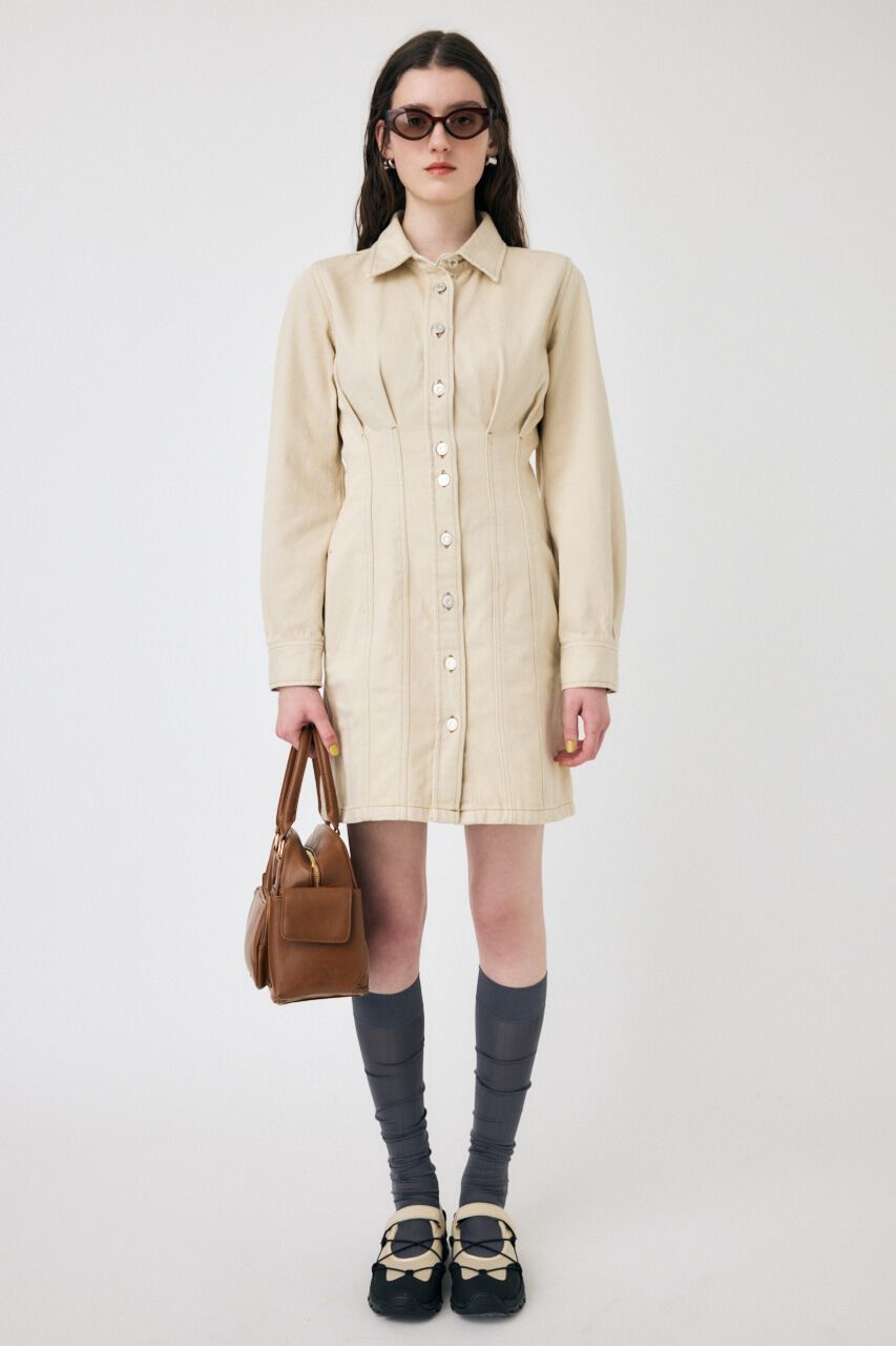 MOUSSY「WAIST TUCK ミニドレス」|ワンピース|