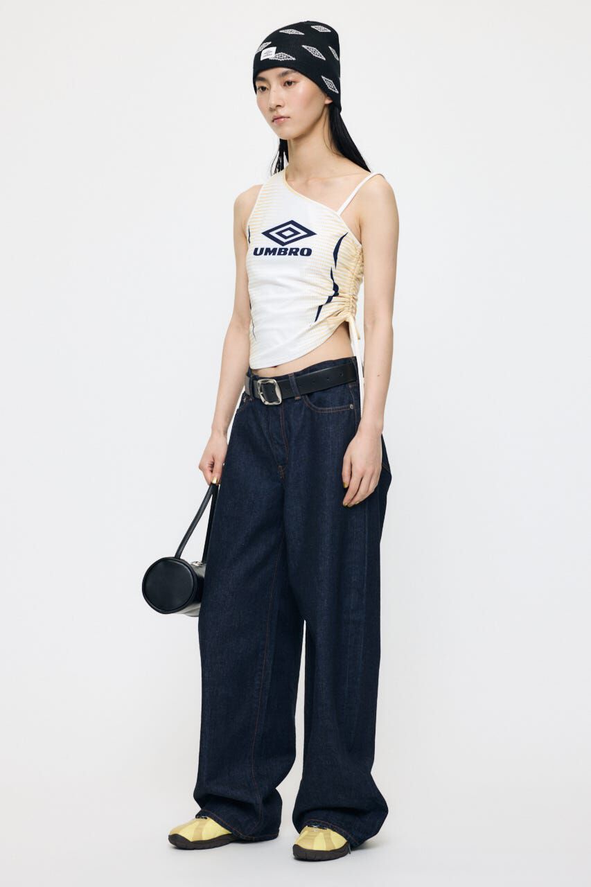 MOUSSY「MIDRISE CURVED WIDE ストレート」|デニム|