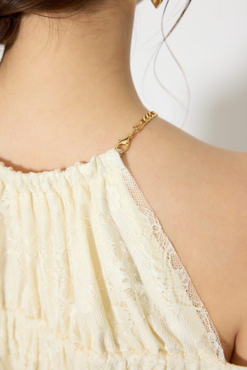 rienda「2WAYホルターネックレースロンパース」|ワンピース|