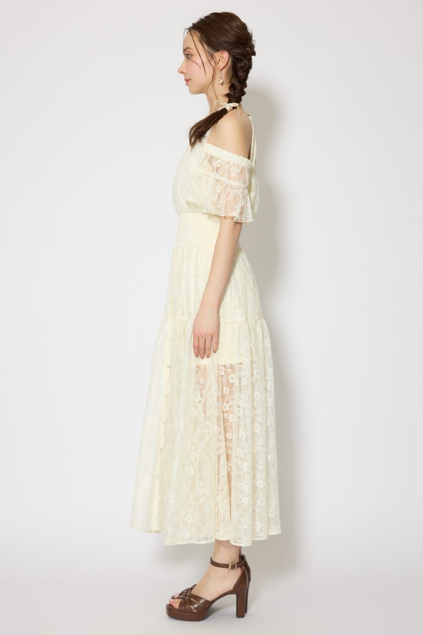 rienda「2WAYホルターネックレースロンパース」|ワンピース|