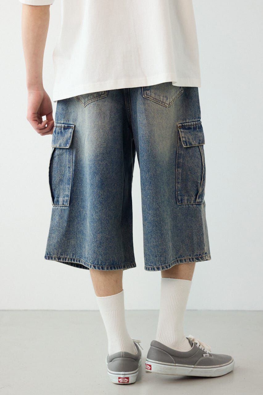 RODEO CROWNS「デニムバミューダカーゴパンツ」|デニム|
