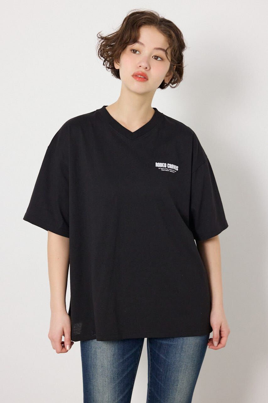 RODEO CROWNS「エンボスロゴVネックTシャツ」|Tシャツ・カットソー|