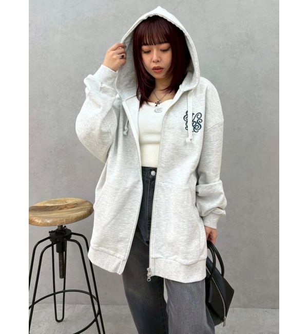 EVRIS「Lovingグラフィックジップパーカー」|パーカー|