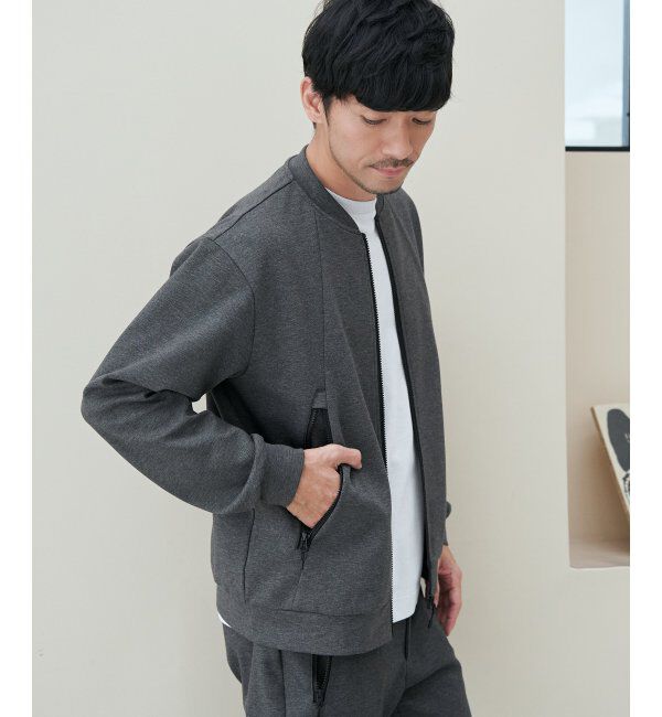 ikka「テックストレッチジップポケットカーディガン」|カーディガン|