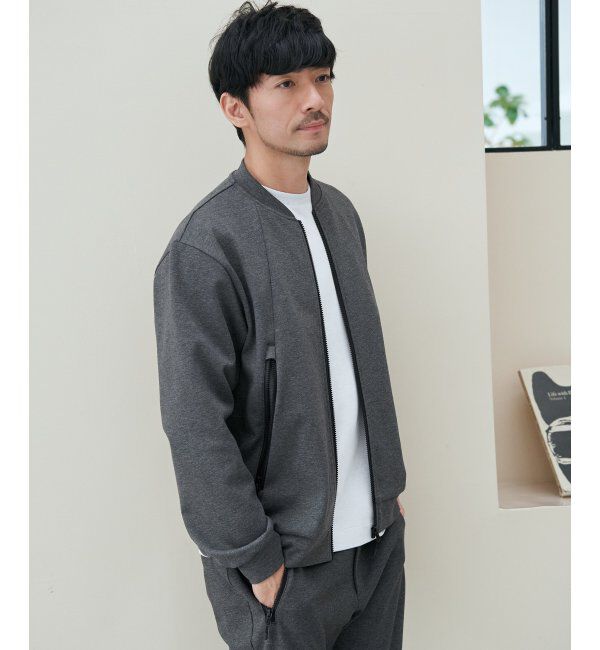 ikka「テックストレッチジップポケットカーディガン」|カーディガン|