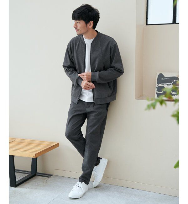 ikka「テックストレッチジップポケットカーディガン」|カーディガン|