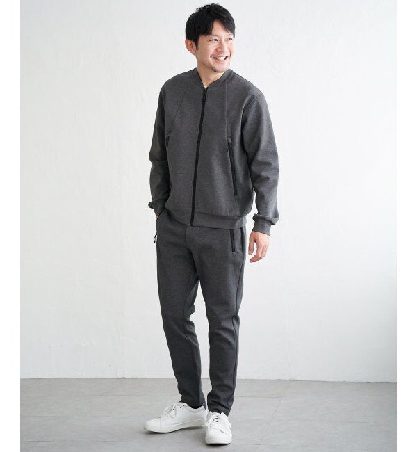 ikka「テックストレッチジップポケットカーディガン」|カーディガン|