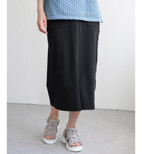 ikka「GOKU楽冷感タイトスカート」|スカート|ブラック