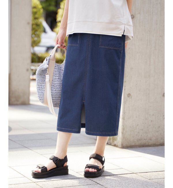 ikka「GOKU楽冷感タイトスカート」|スカート|