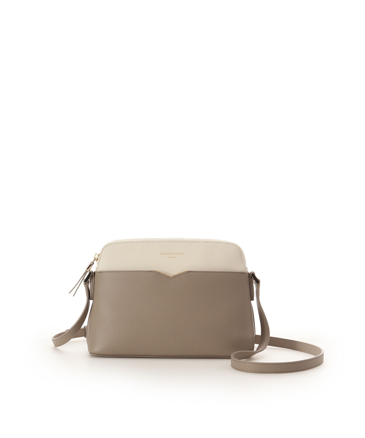 Samantha Thavasa「サマンサギャレット バイカラーショルダーバッグ[Revival Collection]」|ショルダー・メッセンジャー|グレージュ