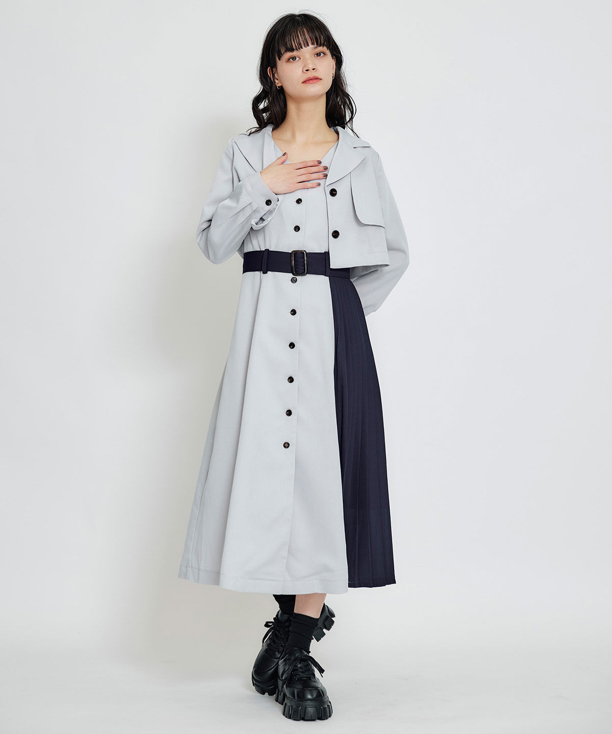 REDYAZEL「ﾄﾚﾝﾁﾃﾞｨﾃｨｰﾙｼｮｰﾄｼｬﾂｼﾞｬｹｯﾄ&times;ﾊﾞｲｶﾗｰﾌﾟ  」|ワンピース|